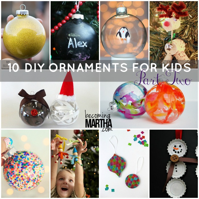 10 DIY Kids Christmas Ornaments to Make at Home
