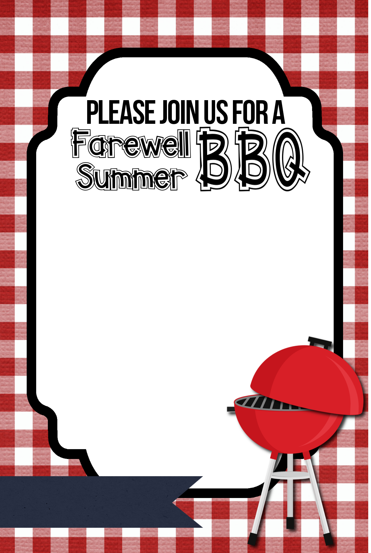 BBQ Invitation Printable Organize and Decorate Everything