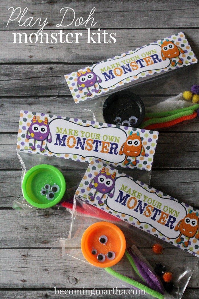 Halloween Play-Doh Monster Kits w/ Free Printable