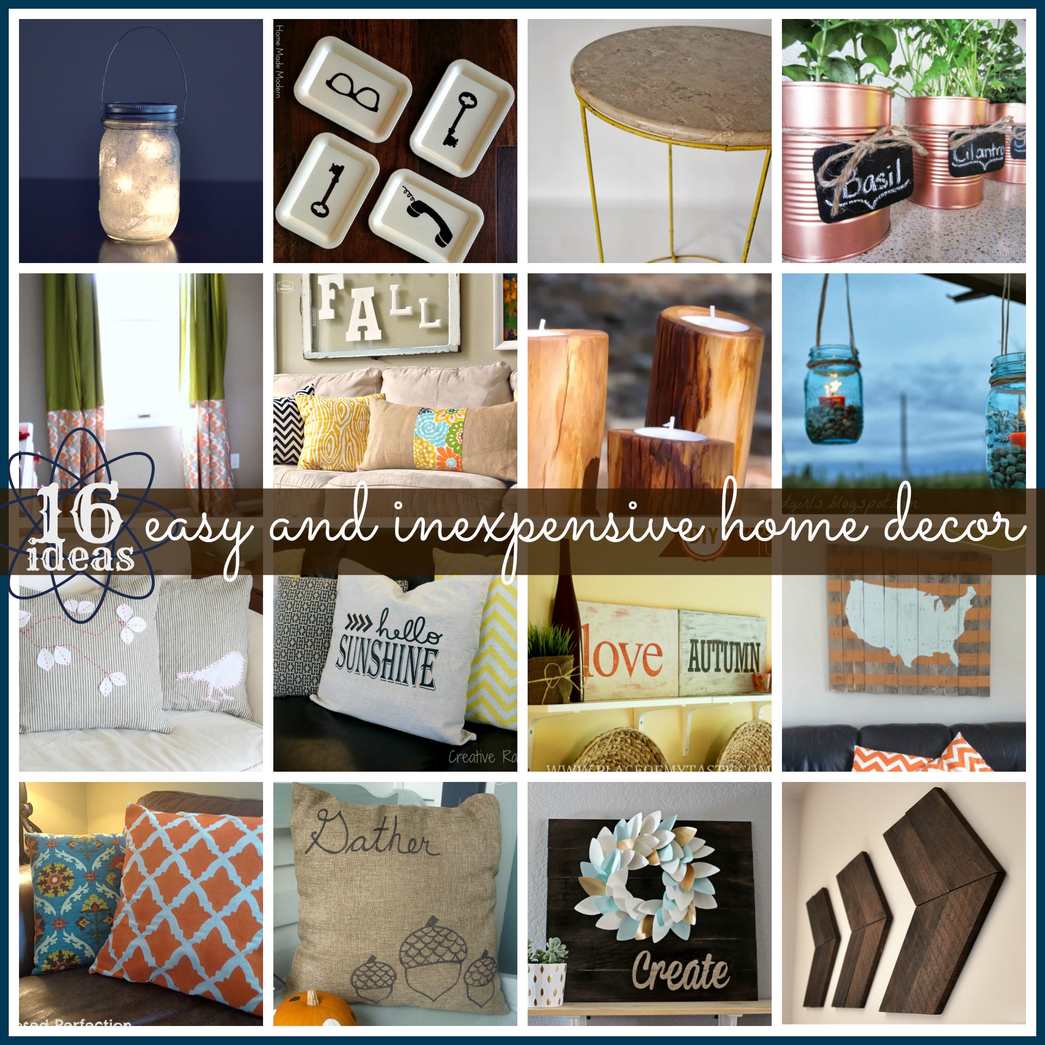 16 Easy Home Decor Ideas for inspiration after the holidays! #features #homedecor