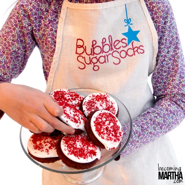 Kids Elf Name Apron from Becoming Martha