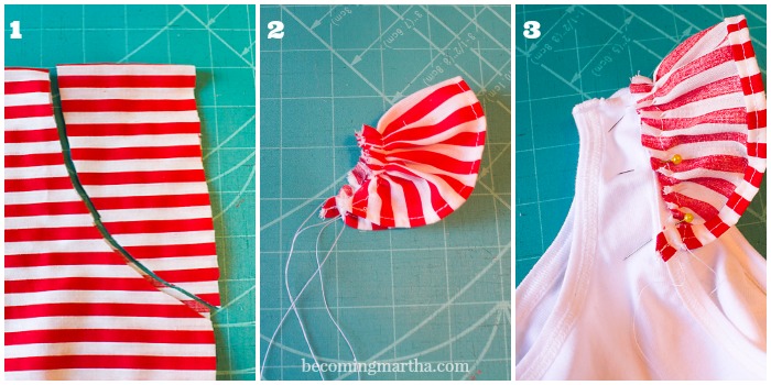 Make thie adorable Christmas dress in under an hour with just a pillow case and a tank top!